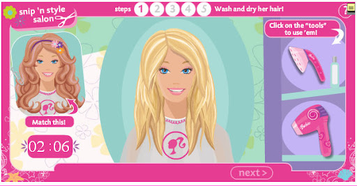 KLEIN BARBIE SET DA PARRUCCHIERE CON ASCIUGACAPELLI 5790 GIOCHI